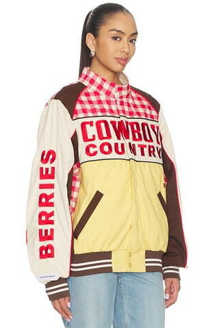 Cowboy Country Grown Wild Berries Racing Jacket in Red Gingham | Revolve Clothing (Global)