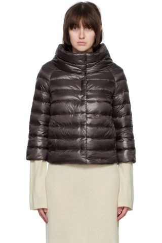 Herno - Brown Sofia Down Jacket | SSENSE