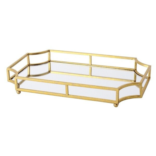 Kate and Laurel Ciel Mirrored Decorative Tray | Bed Bath & Beyond