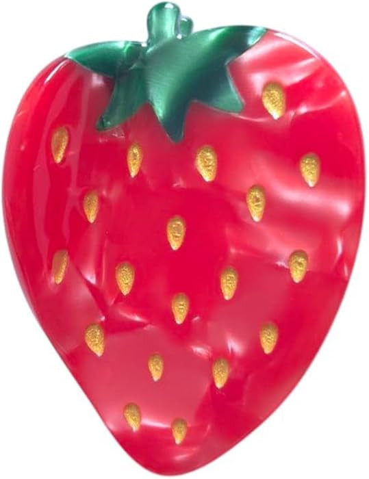 Strawberry Claw Clips,Cellulose Acetate Hair Clips,Small Claw Clips for Women ,1 ,1.0 Count | Amazon (US)