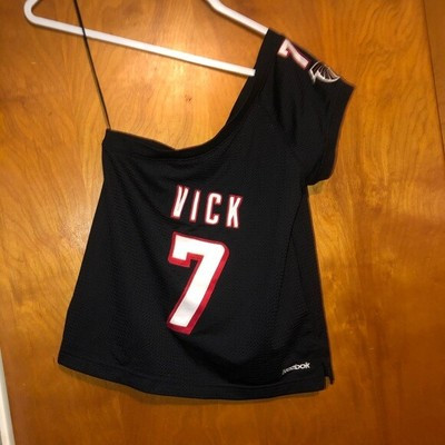 Reebok Women Michael Vick Atlanta Falcons Off-shoulder Jersey Black Red Size S | eBay US