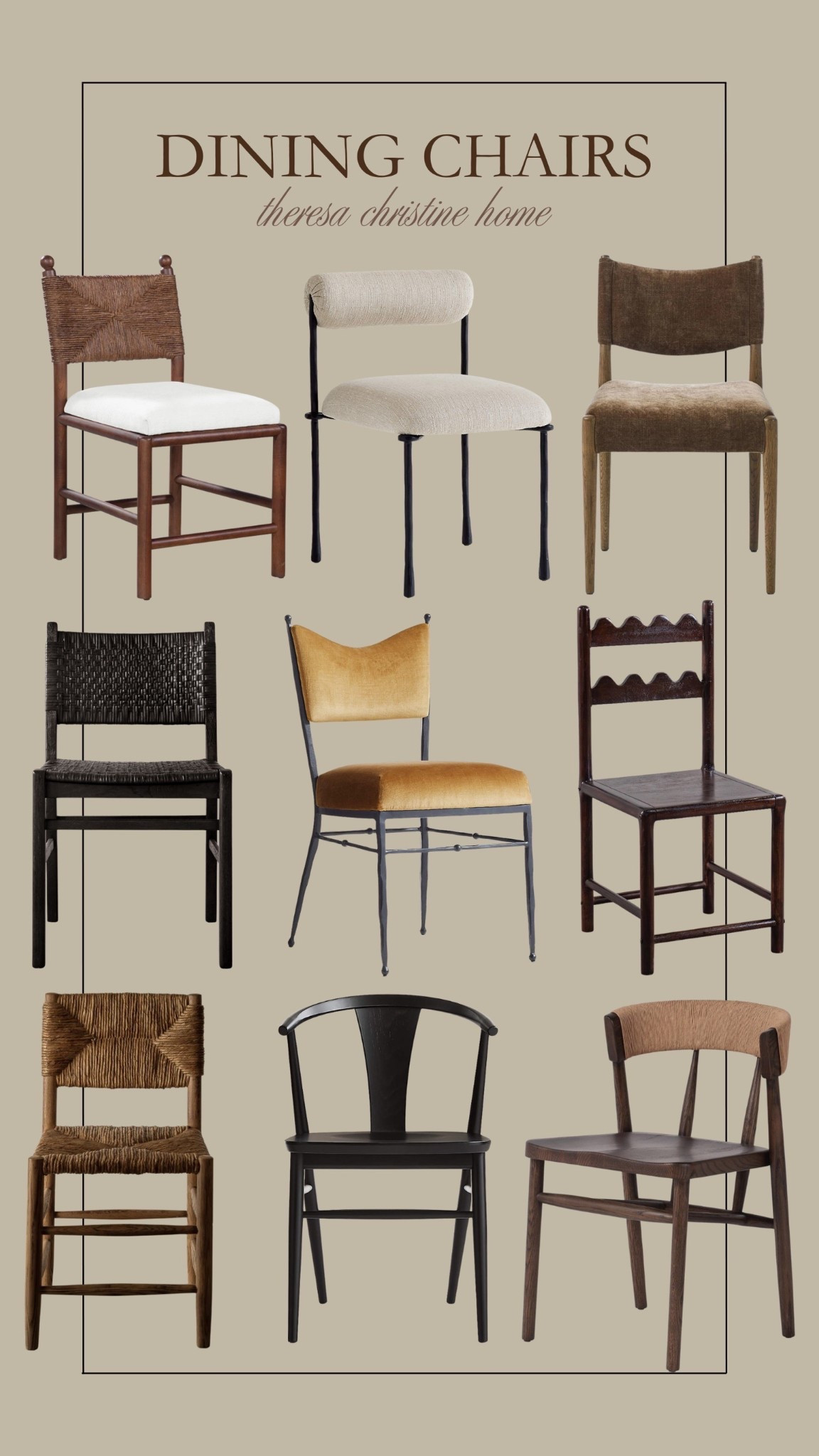 Dining room chairs 🤎 Neutral home, modern home, dining room inspo 

#LTKHome