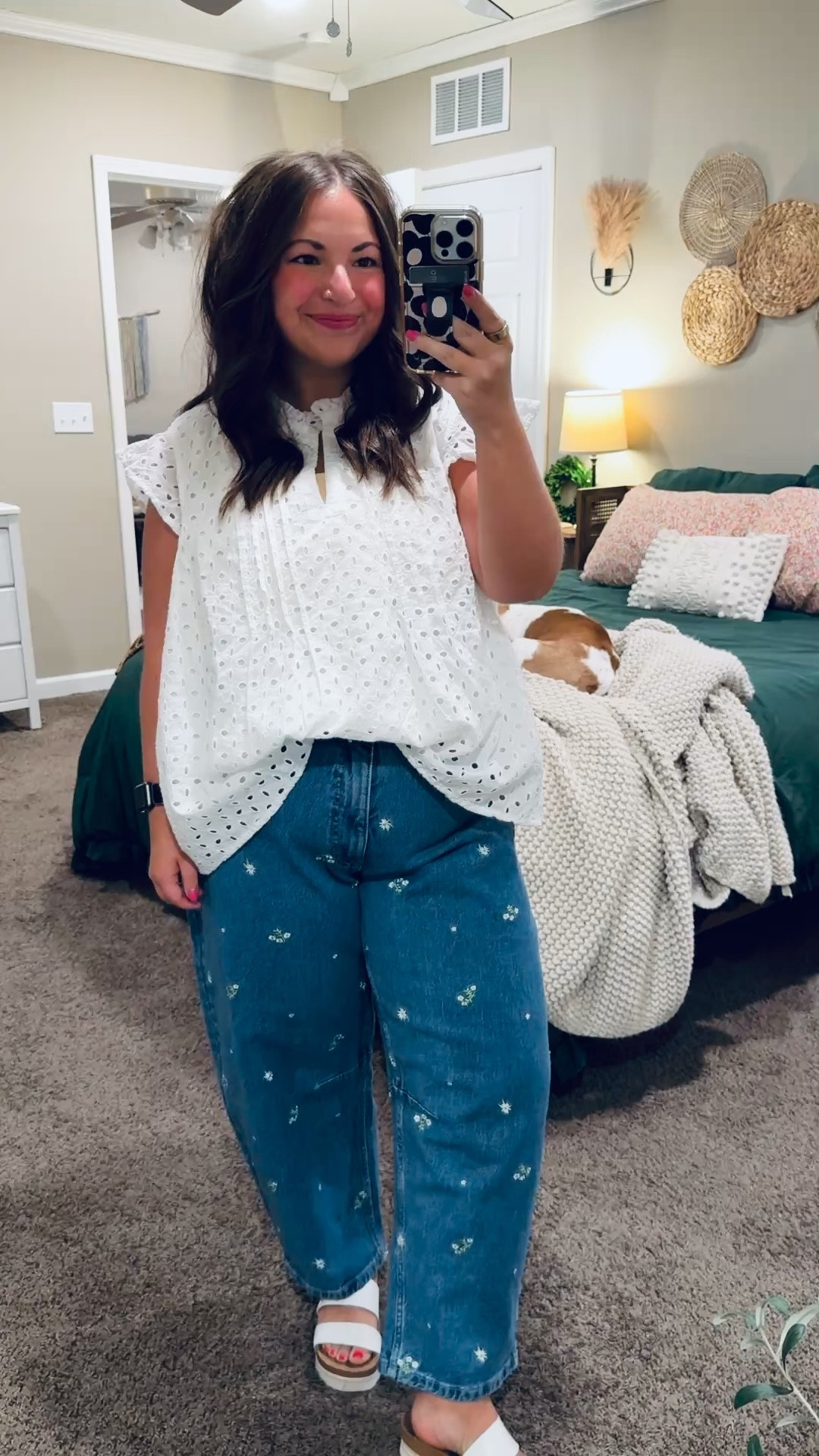 This outfit is basically spring in clothing form 🌷 Light, bright, and such a fun find from Walmart!

sandals: fit true to size // wearing a 5
jeans: fit oversized // wearing a 14 (could’ve sized down to a 12)
blouse: fits oversized // wearing an XL 

 

#LTKootd #LTKMidsize #LTKWorkwear