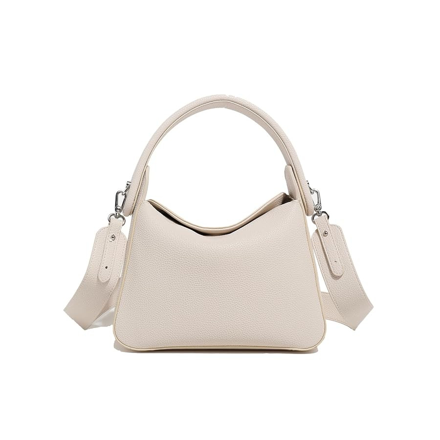 Women Top Handle Handbag Medium Leather Dumpling Bag Designer Crossbody Purse with Detachable Str... | Amazon (US)