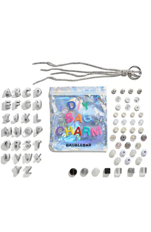 BaubleBar DIY Bag Charm Kit in Silver at Nordstrom | Nordstrom