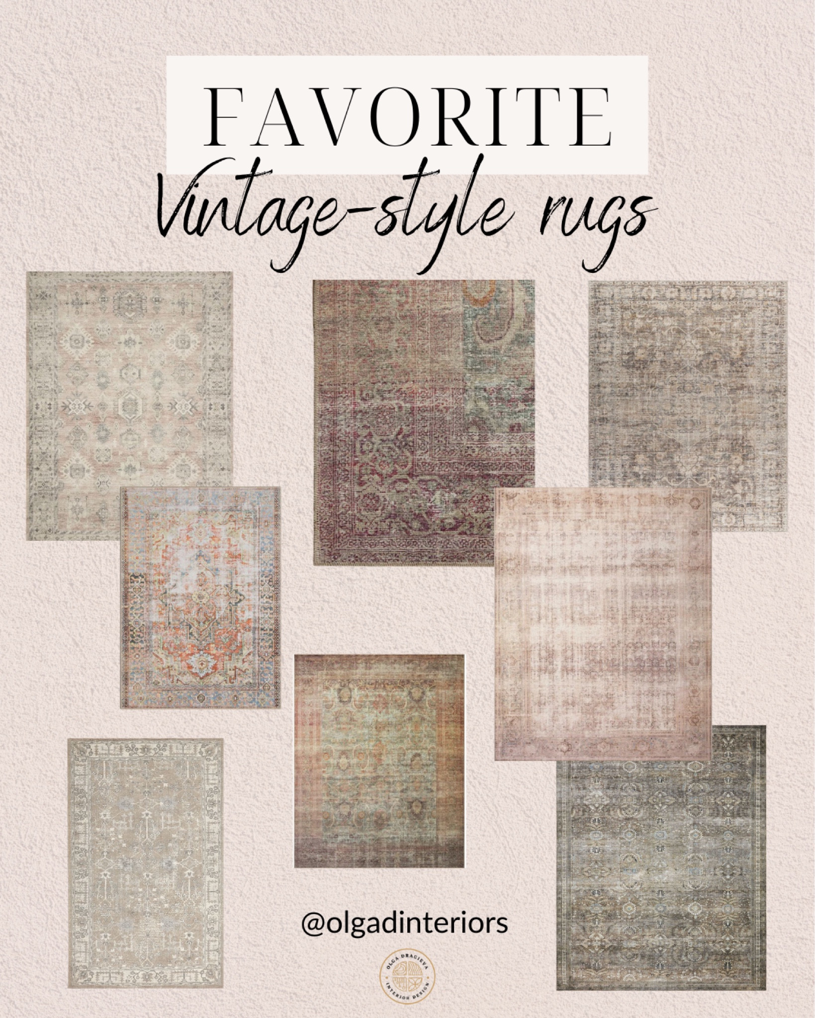 Favorite vintage style rugs! So many great options! Styling | Decorating | Rugs | Vintage | Living Room 

#LTKstyletip #LTKhome #LTKsalealert