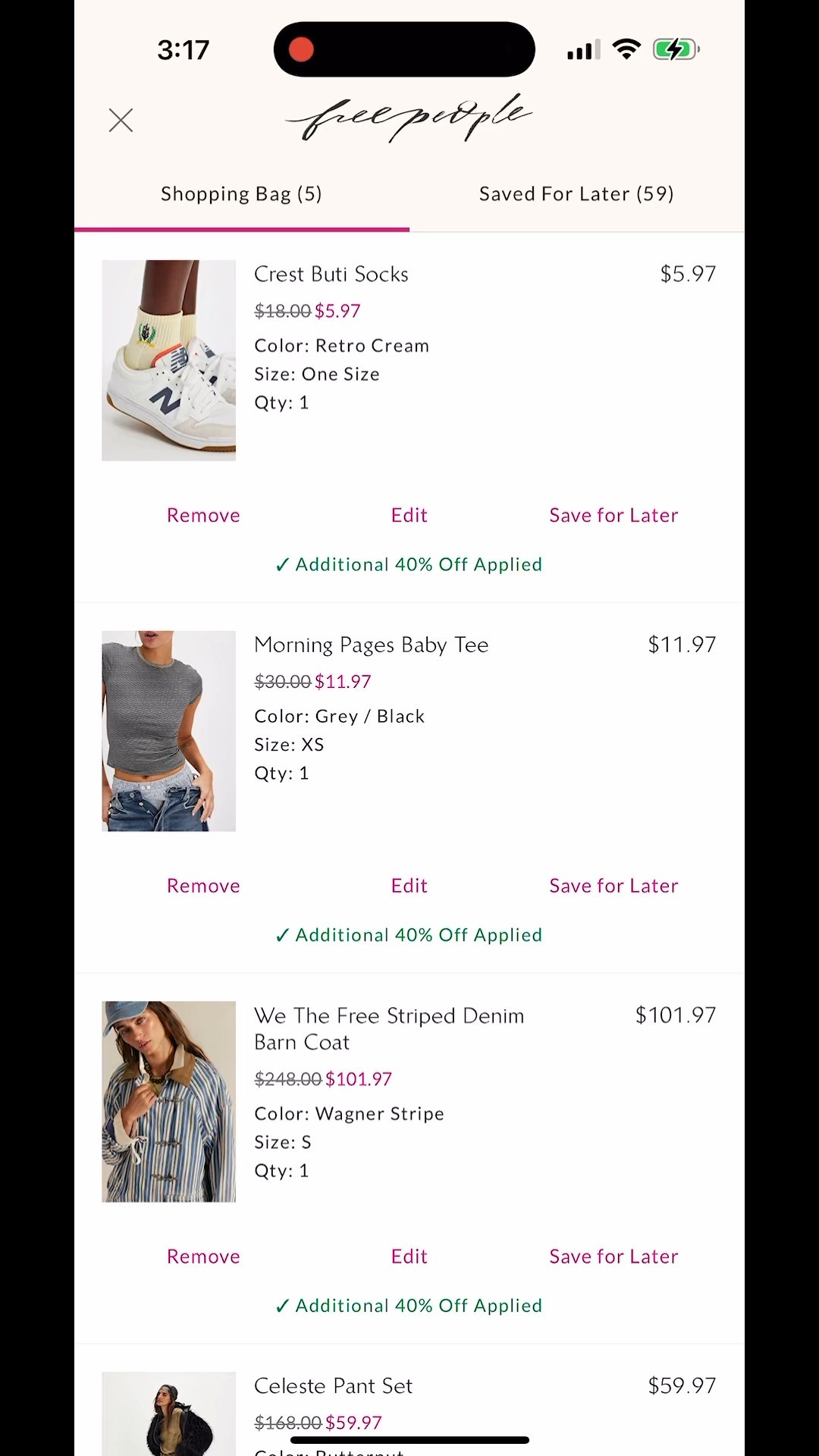 My free people cart for the sale 