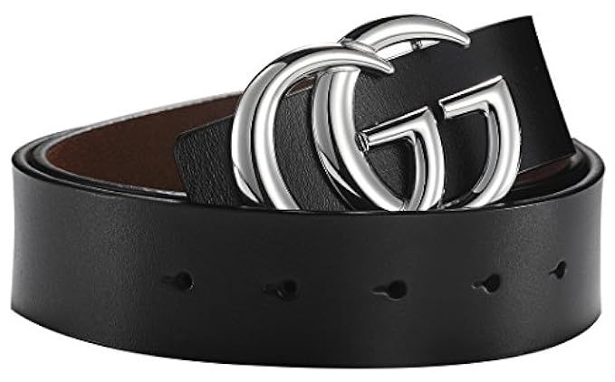G-Style Silver Buckle Unisex Mens Womens Fashion Belt ~ 3.8cm Belt Width | Amazon (US)