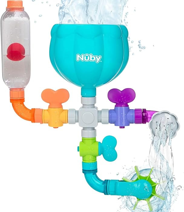 Nuby Wacky Waterworks Pipes Bath Toy - Baby Bathtub Toy with Interactive Features for Cognitive D... | Amazon (US)