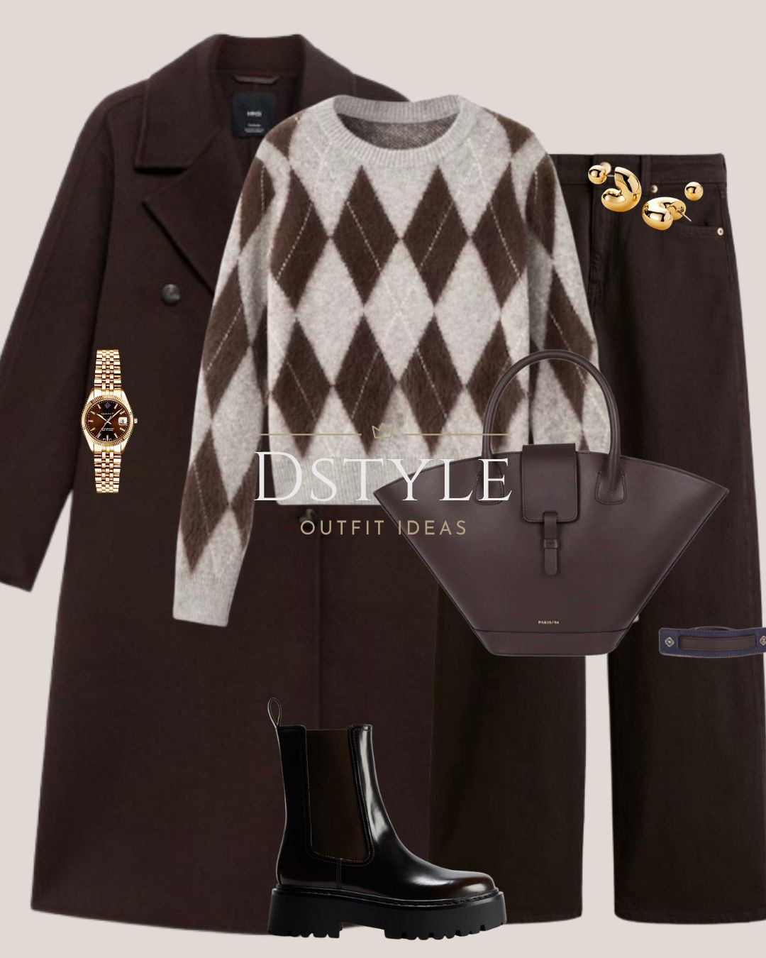 This look is giving us major Dark Academia meets Cozy Core vibes, perfectly blending sophistication with a hint of edge. The chocolate brown long coat is an absolute wardrobe staple, elevated by the timeless argyle knit and those must-have chunky Chelsea boots.

#ChocolateBrownOutfit #FallFashion #WinterStyle #ElevatedBasics #ChicStyle #ArgyleSweater #BrownCoat #ChelseaBoots 

 

#LTKStyleTip #LTKWorkwear #LTKItBag