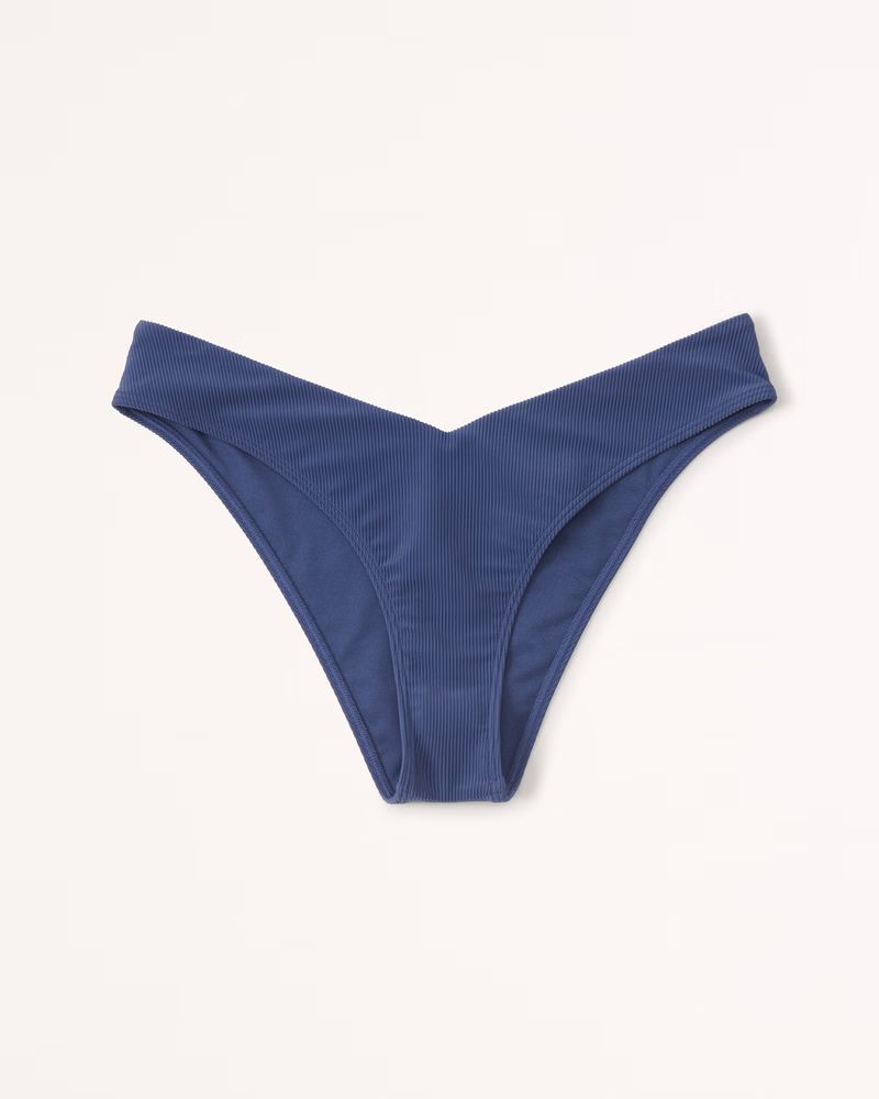 Women's Tall-Side High-Leg Cheeky Bottoms | Women's Swimwear | Abercrombie.com | Abercrombie & Fitch (US)