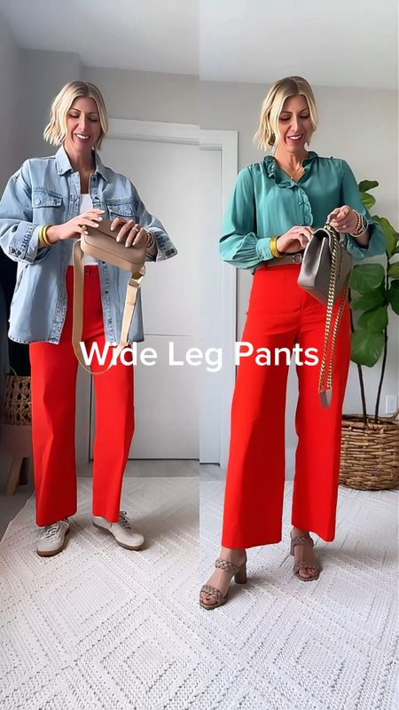 Add a pop of color to wardrobe with these very comfortable & so chic! I love that they can easily be dressed down for a day of errands or dressed up for date night or work

I’m wearing a size 27 tall in these pants 

#LTKworkwear #LTKVideo #LTKover40
