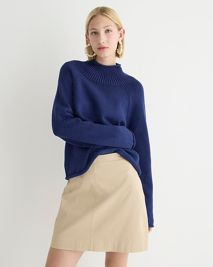 Cotton-blend Rollneck™ sweater | J. Crew US