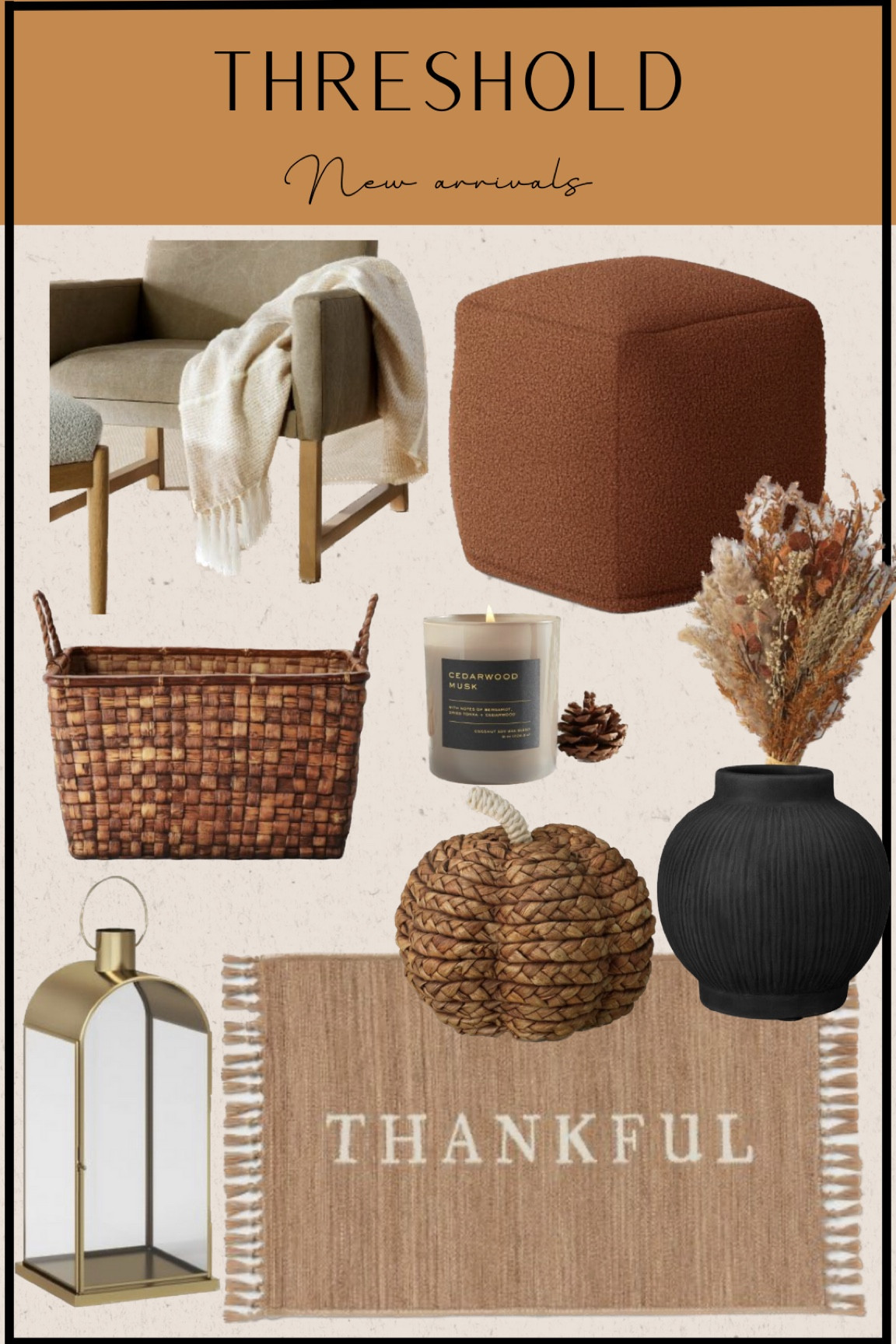 Fall is in the air 🍂🧺🎃
Here is some of Thresholds new arrivals at Target! Everything is under $50. 

#LTKunder50 #LTKSeasonal #LTKhome