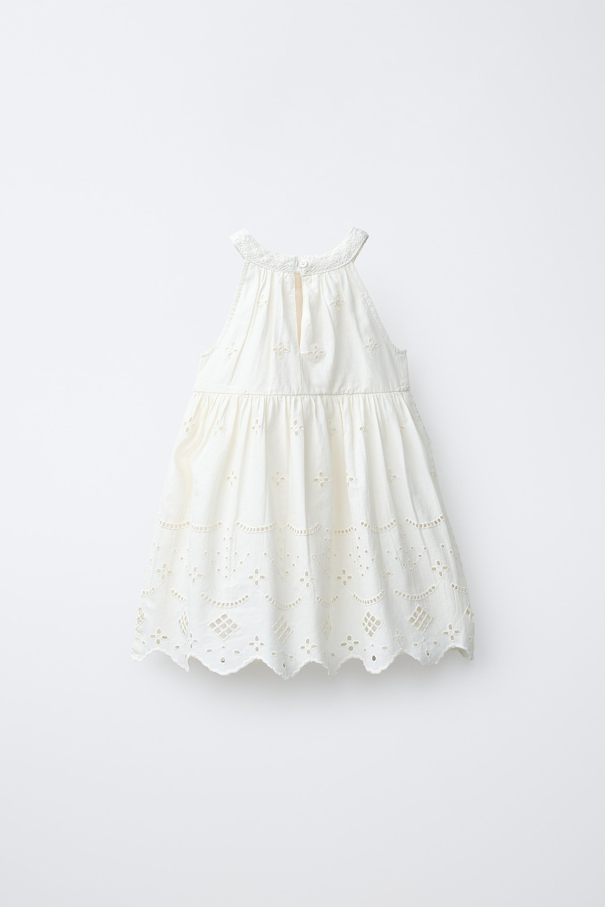 EMBROIDERED HALTER NECK DRESS | Zara US