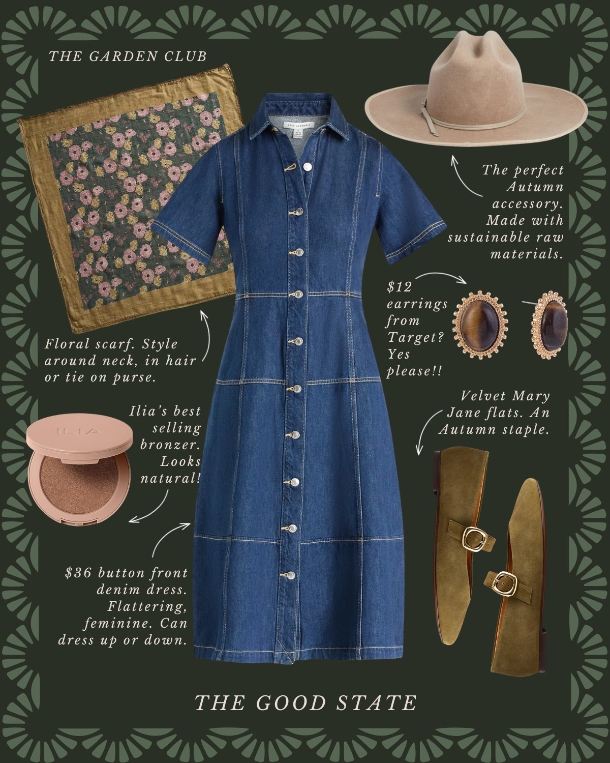 This collection is for the garden girlies who find joy in being outside—rain or shine. For the ladies dressing a little brighter this time of year, wearing all the florals, and who have (or need) a cute rain jacket or colorful umbrella to make rainy days a little happier. This collection is for the ladies giving gardening a try for the first time or those tending to the same garden they have poured their heart and soul into for years. For those cultivating the soil of their hearts and homes too. For the girlies who love earth tones and blooming colors too. The good state, Lauren England, terrain, Anthropologie, Amazon, Amazon home, Amazon beauty, spring fashion, summer fashion, maxi dress, casual outfit, crochet top, gardening, flowers, florals, spring outfit, wreath, pottery barn, nordstrom, coffee table book, LL Bean, clean beauty, wedding guest dress, bag, tote, purse, woven purse, rain boots, Sunhat, flat, JCrew JCrew factory, white dress, sunglasses, quince, gold necklace, summer outfit, summer style, summer fashion, sale, ootd,



#LTKSeasonal #LTKFindsUnder100 #LTKStyleTip