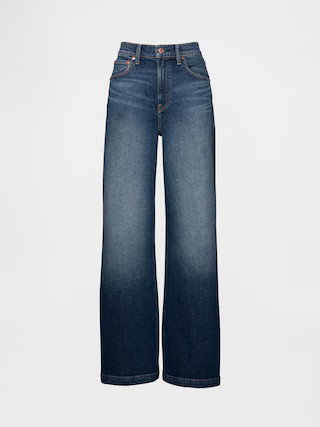 High Rise Stride Wide-Leg Jeans | Gap (US)