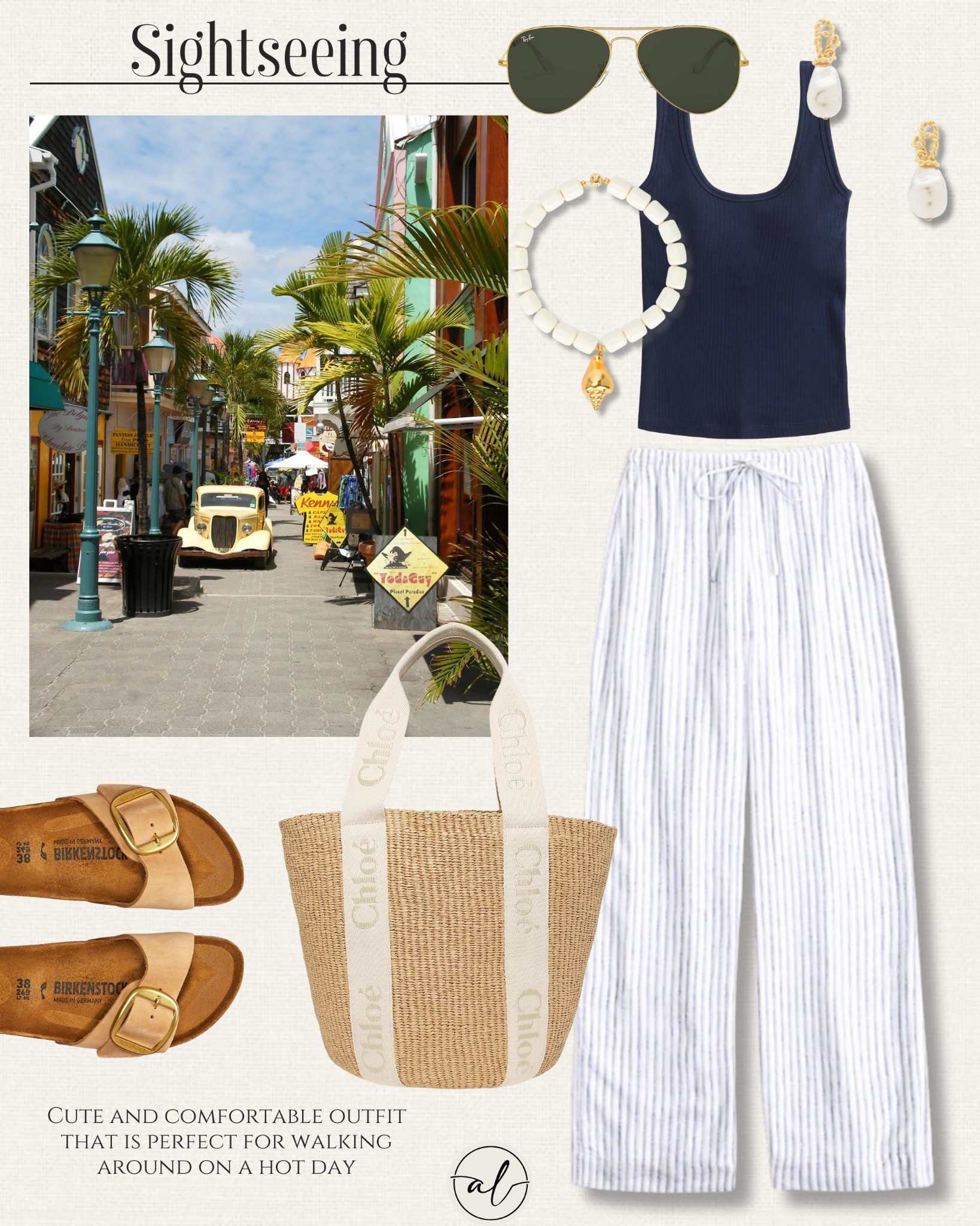 What to wear to sightseeing and exploring - cute and comfortable outfit that is perfect for walking around on a hot day 

#LTKU #LTKTravel #LTKootd