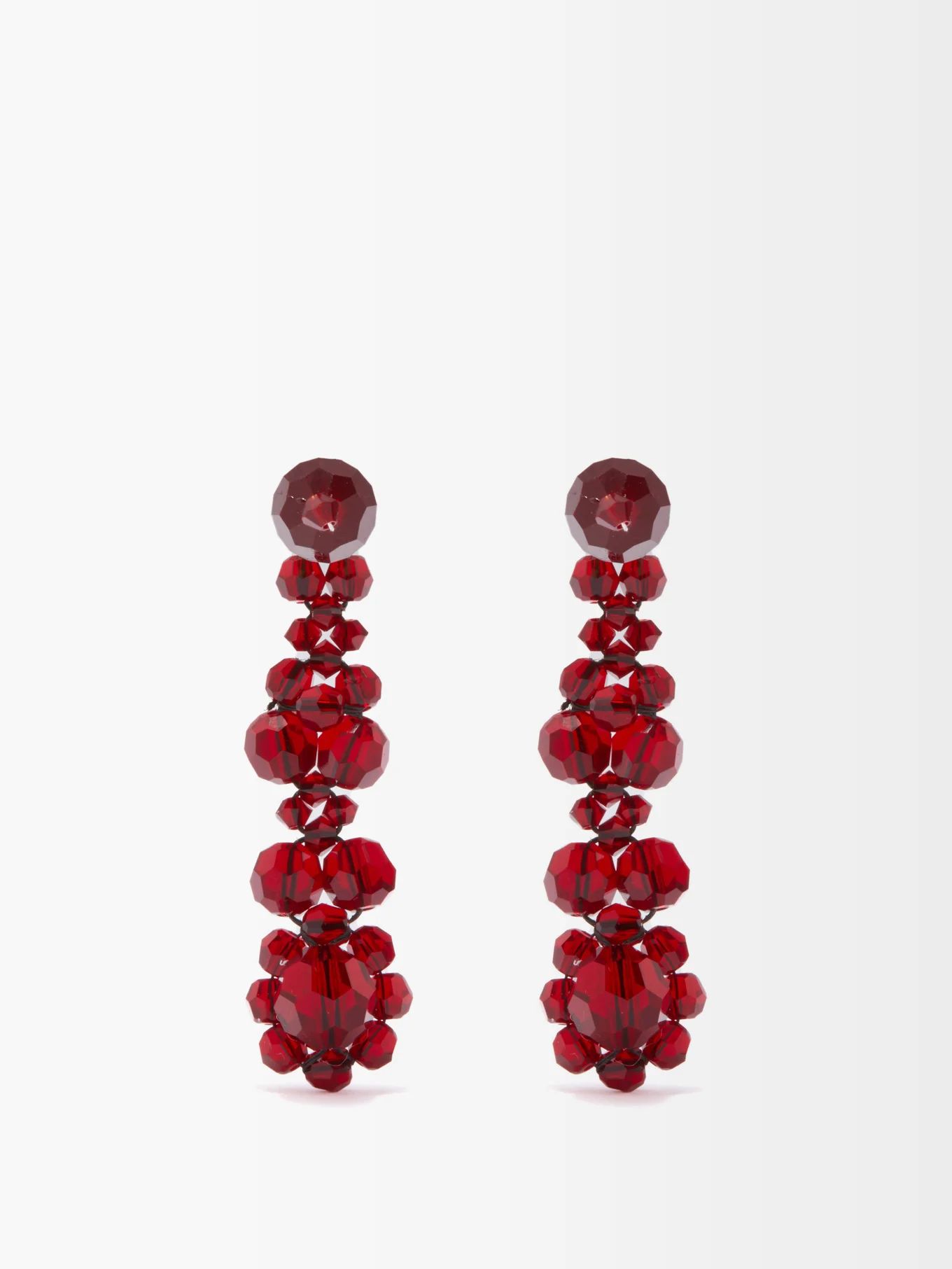 Victorian Flower crystal drop earrings | Simone Rocha | Matches (US)