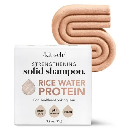 Kitsch Rice Shampoo Bar for Strengthening and Thickening Clarifying 3.2 oz | Walmart (US)