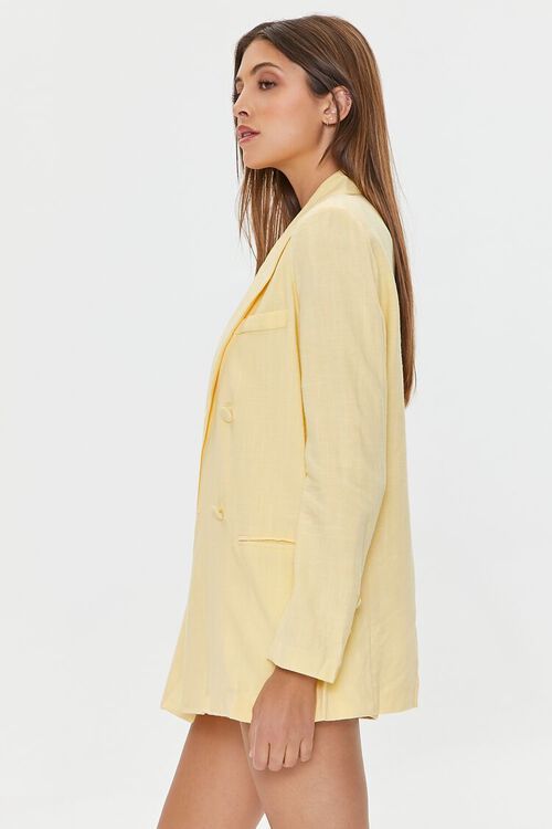 Linen-Blend Double-Breasted Blazer | Forever 21 | Forever 21 (US)