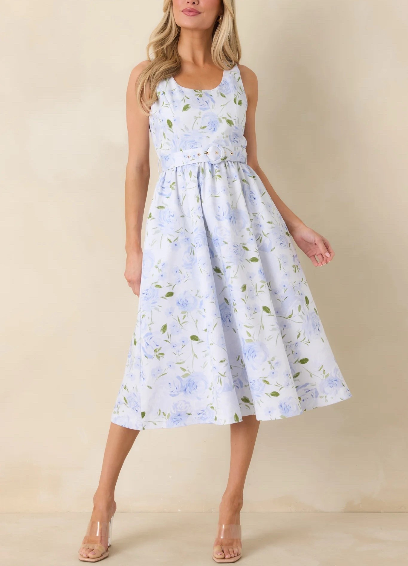 Celebrate seasonal warmth in the PROSPERINA Ava Light Blue Floral Cotton Belted Midi Dress. This delicate dress is under $200, and is selling fast!

Keywords: Spring dress, Spring midi dresses, spring outfit women, garden party, floral print midi dress, floral print maxi dress, belted midi dress, garden party, summer dress, spring break, summer dress women, Easter dresses, Easter outfit, vacation dress, vacation outfit, resort outfit, spring outfit 2026

#LTKgrwm #LTKootd #LTKSeasonal
