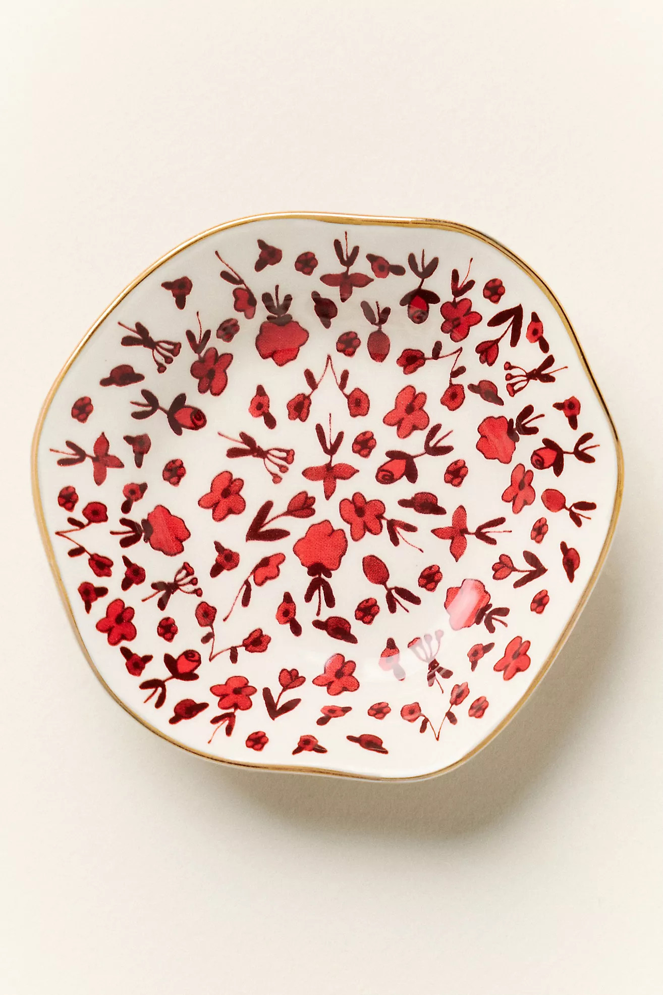The Mud Fairy Floral Trinket Dish | Anthropologie (US)
