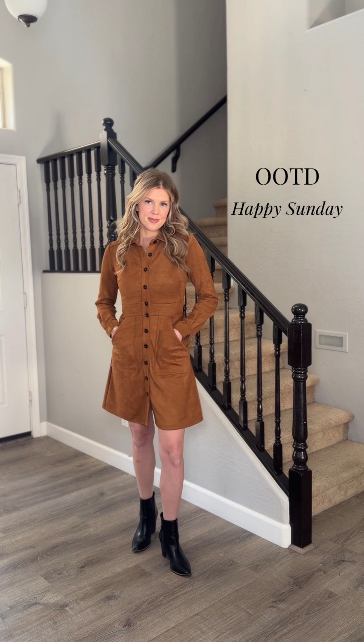 Love an excuse to wear a new dress! Happy Sunday all!! 🤎🤎🤎

#LTKootd 

#LTKWorkwear #LTKSaleAlert