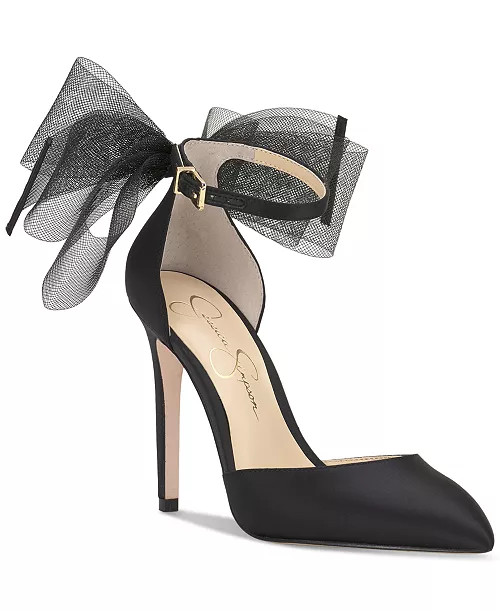 Jessica Simpson Women's Phindies Bow Ankle-Strap Pumps - Macy's | Macy's