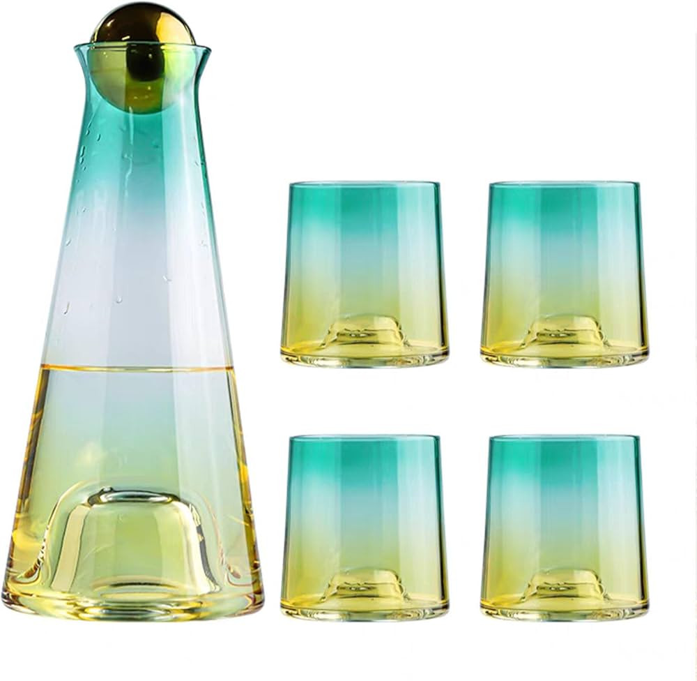 Creative light luxury gradient color glass cold brew iced tea drink juice sangria infuser 1 gallo... | Amazon (US)