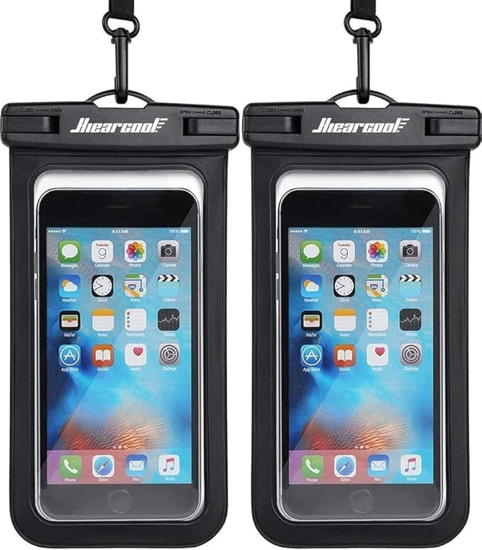Hiearcool Waterproof Phone Pouch, Universal Case Compatible for iPhone 16 15 14 13 Pro Max Plus U... | Amazon (US)