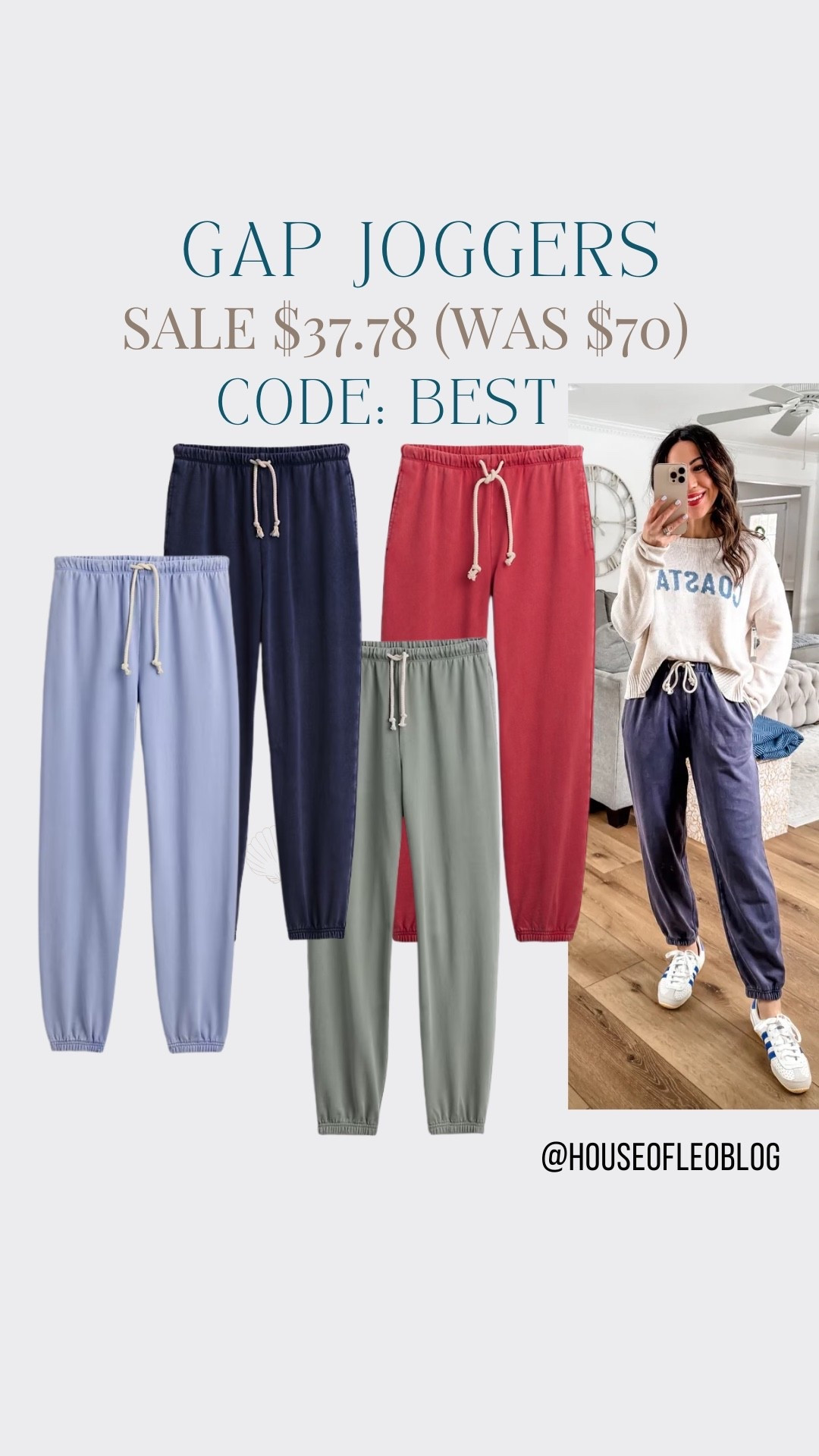Code: BEST. Wearing Xs petite jogger sweatpants. Sweater small. Sweater code at Studio4 TAMMY10

#LTKOver40 #LTKSaleAlert #LTKPetite