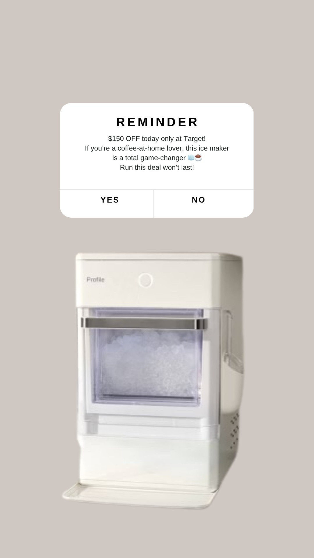 Viral ice maker on sale today!