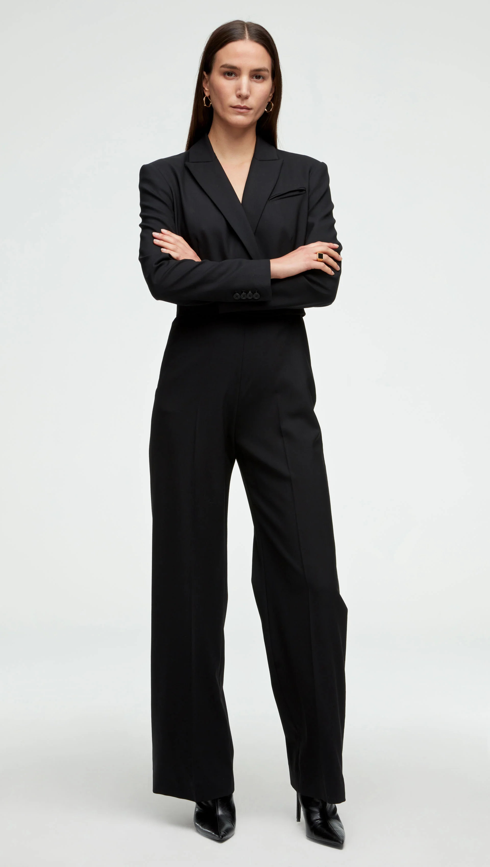 Argent: Tailored Jumpsuit in Seasonless Wool | Women's Jumpsuits | Argent | Argent