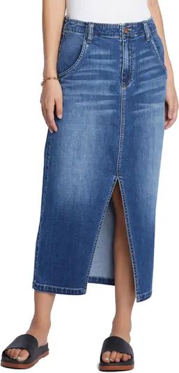 Daily Slit Denim Midi Skirt | Nordstrom