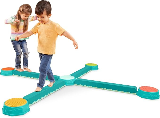 B. Toys – Balance Beam for Kids – Interlocking Balancing Beams – 5 Sensory Pads & 8 Beams ... | Amazon (US)