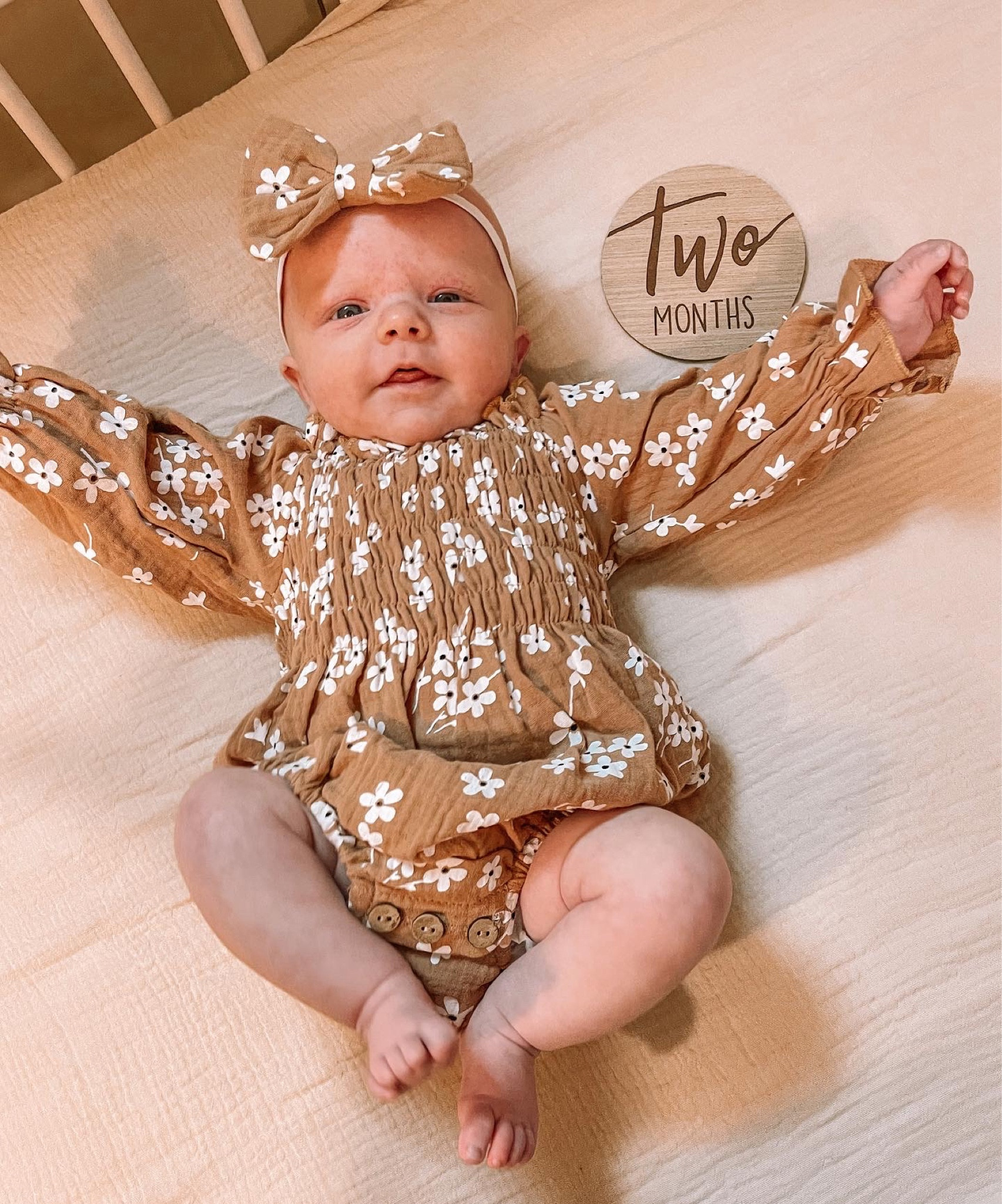 2 month pictures 🖤

#LTKbaby