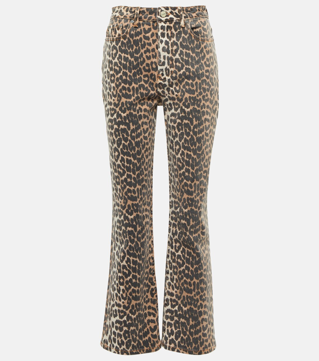 Jeans flared estampados de tiro alto | Mytheresa (INTL)