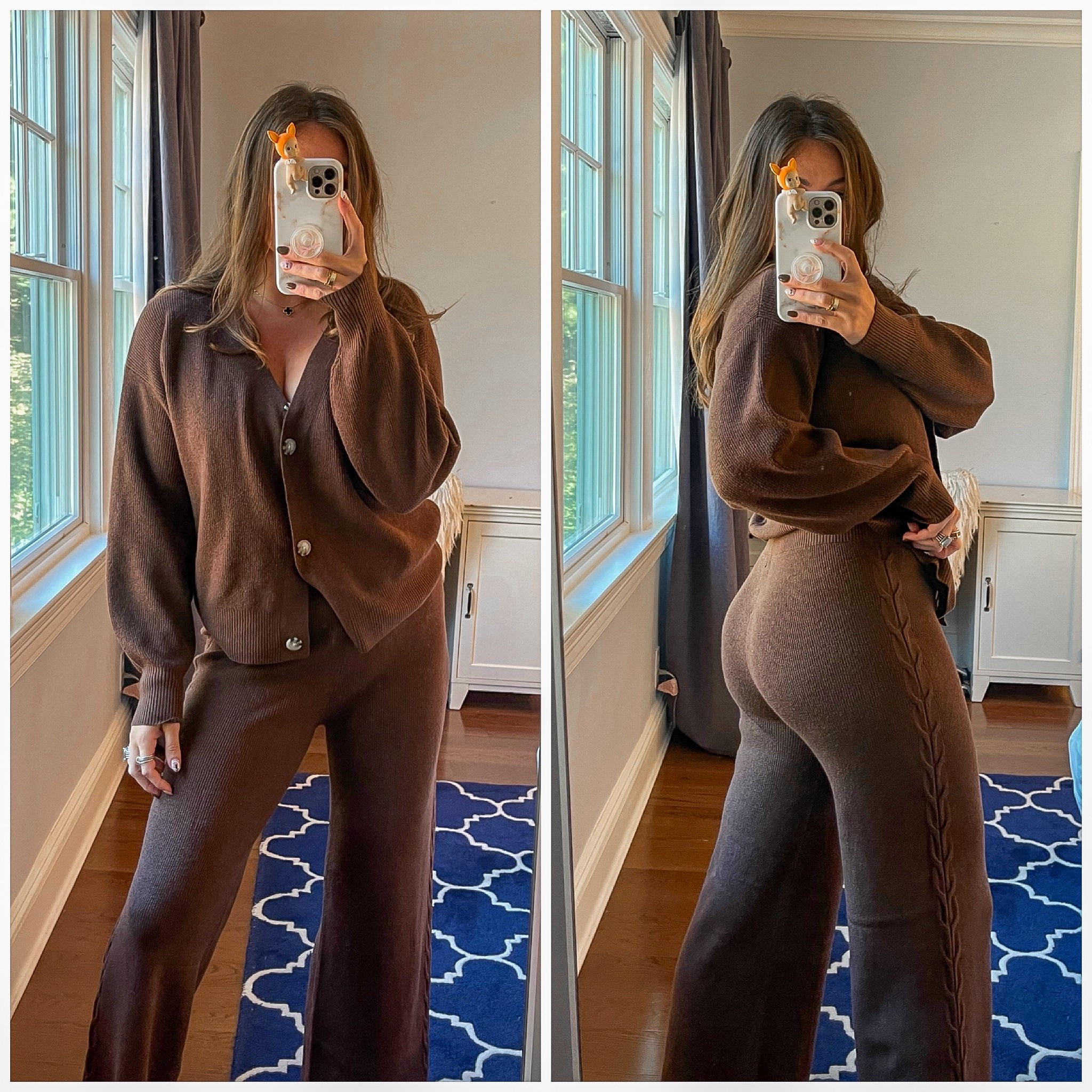 The coziest warmest and softest chocolate brown knitted sweater set! So perfect for fall 🤎

#LTKMidsize #LTKSeasonal #LTKFindsUnder50