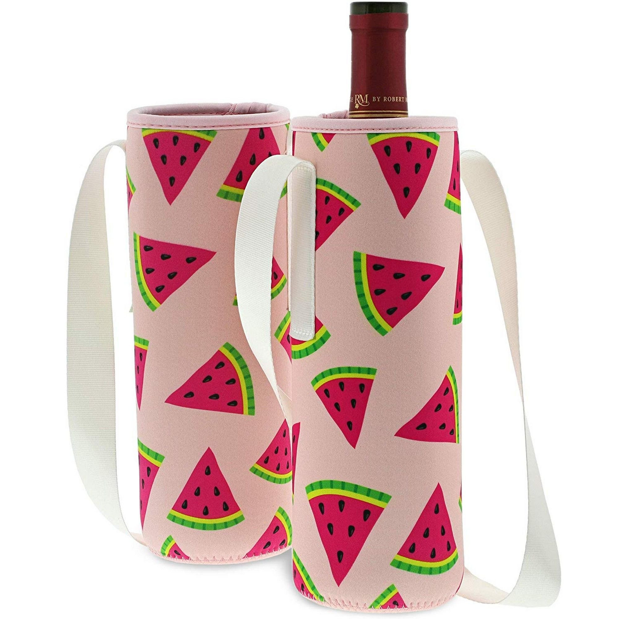 2-Pack Portable Wine Carrier Tote Bag for Travel | Walmart (US)