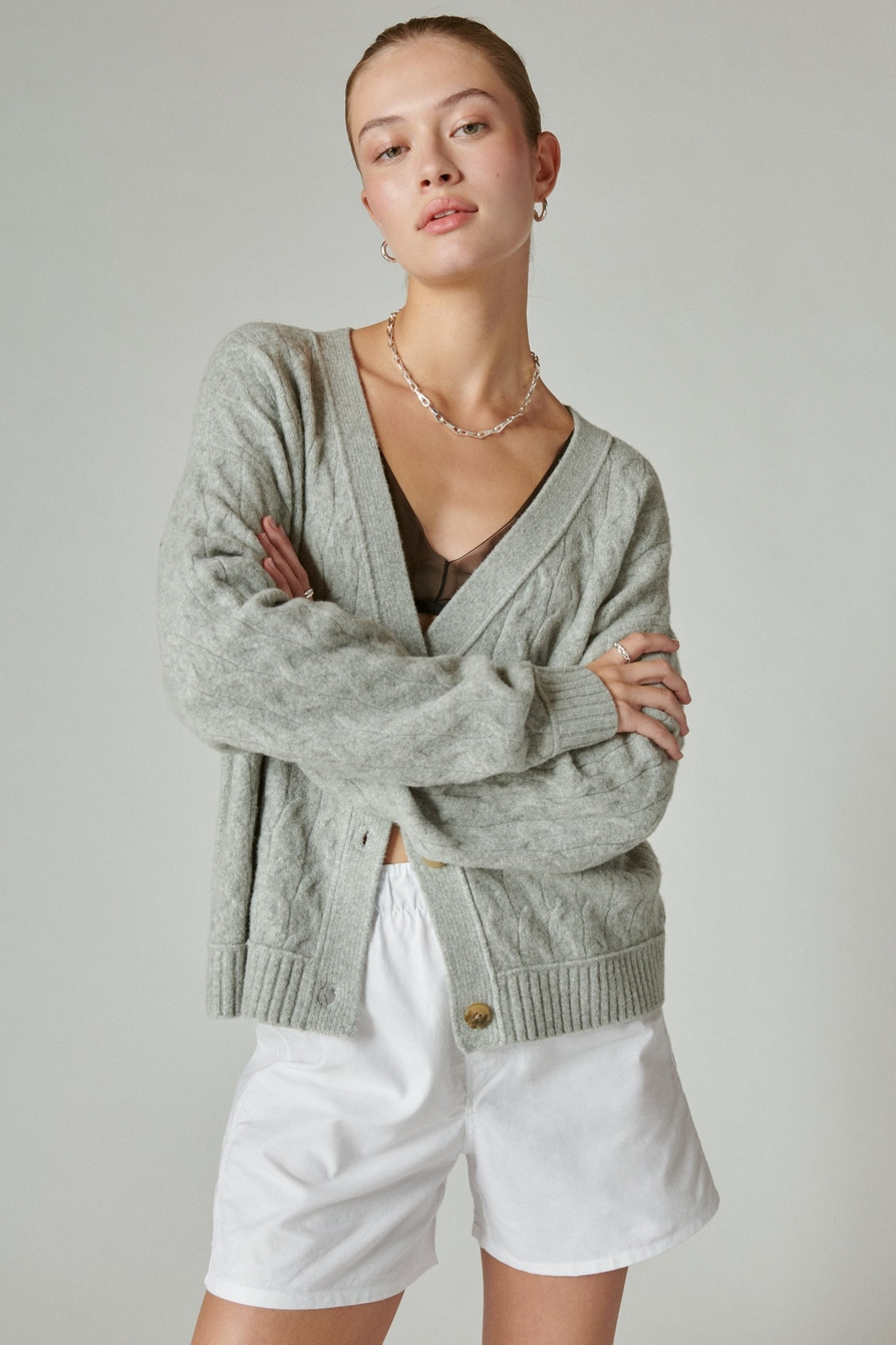 COZY CABLE STITCH CARDIGAN | Lucky Brand
