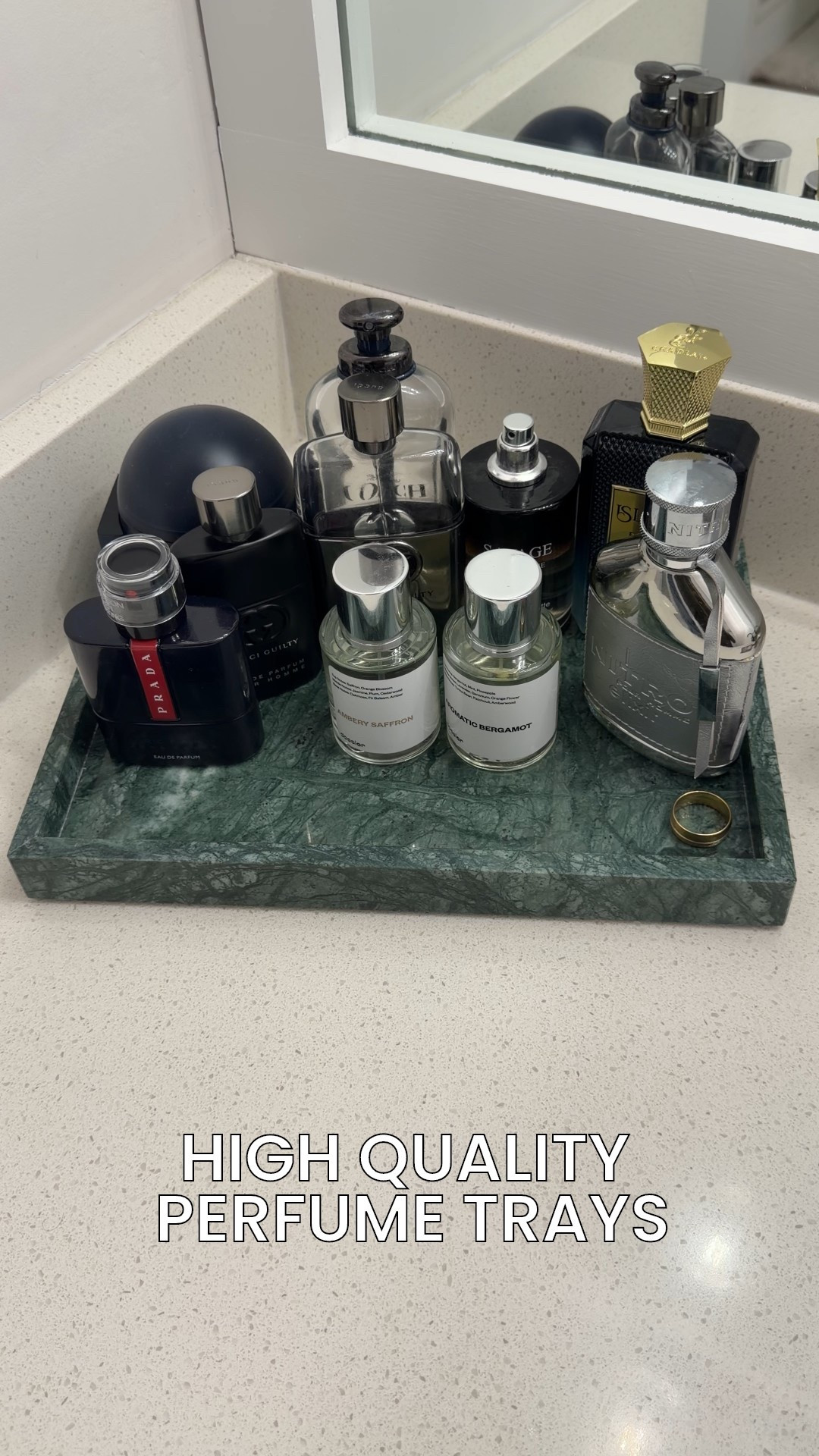 The perfect perfume or jewelry decorative tray from Amazon! Super heavy and beautiful. 

#LTKFindsUnder50 #LTKMens #LTKHome