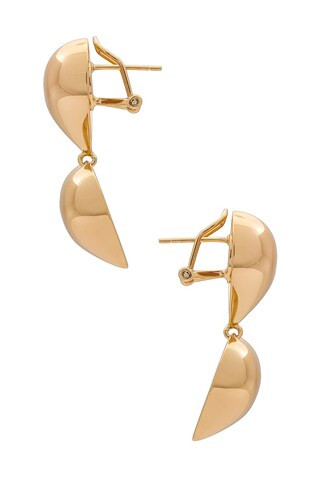Double Bubble Heart Earrings in Gold | Revolve Clothing (Global)