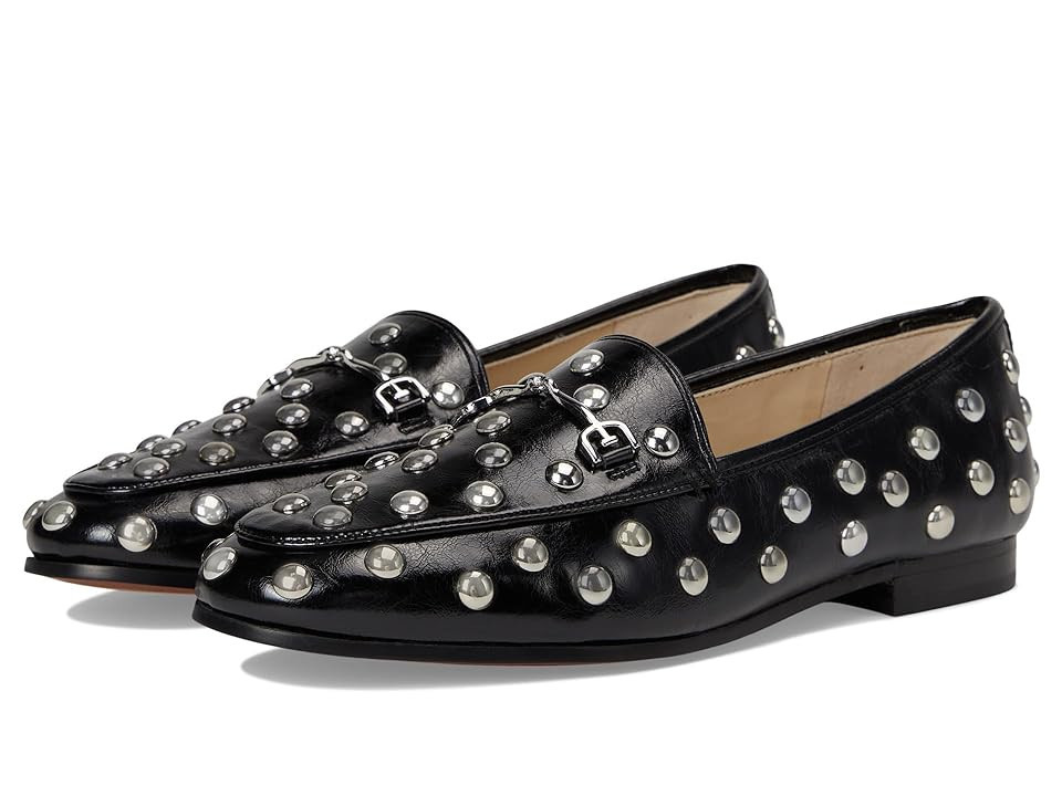 Sam Edelman Loraine Stud Women's Flat Shoes Black Patent Stud : 8.5 M, Synthetic | Zappos