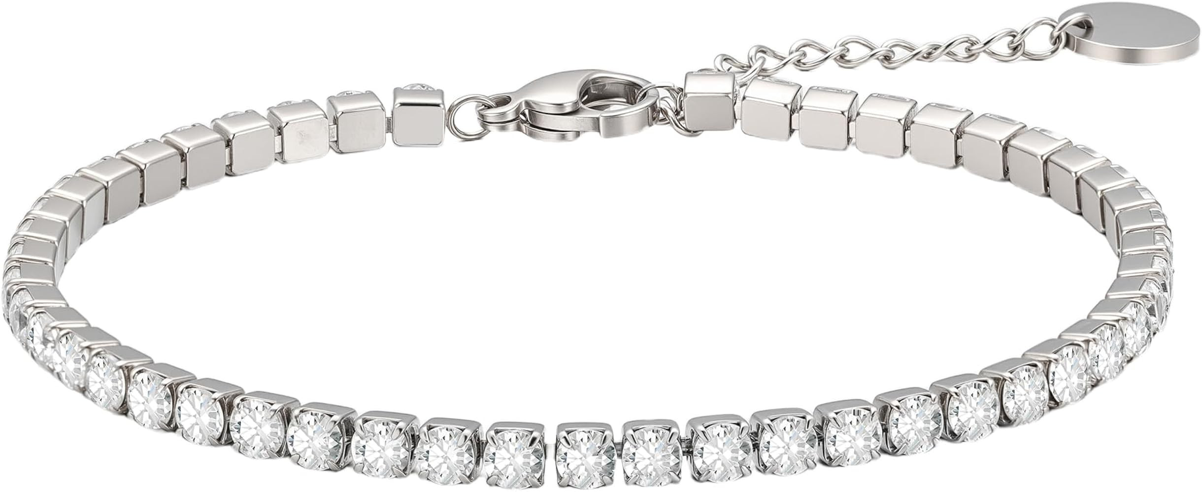 Wellike Gold Tennis Bracelets For Women 18k Gold Plated Non Tarnish 5A Cubic Zirconia Diamond Cry... | Amazon (US)