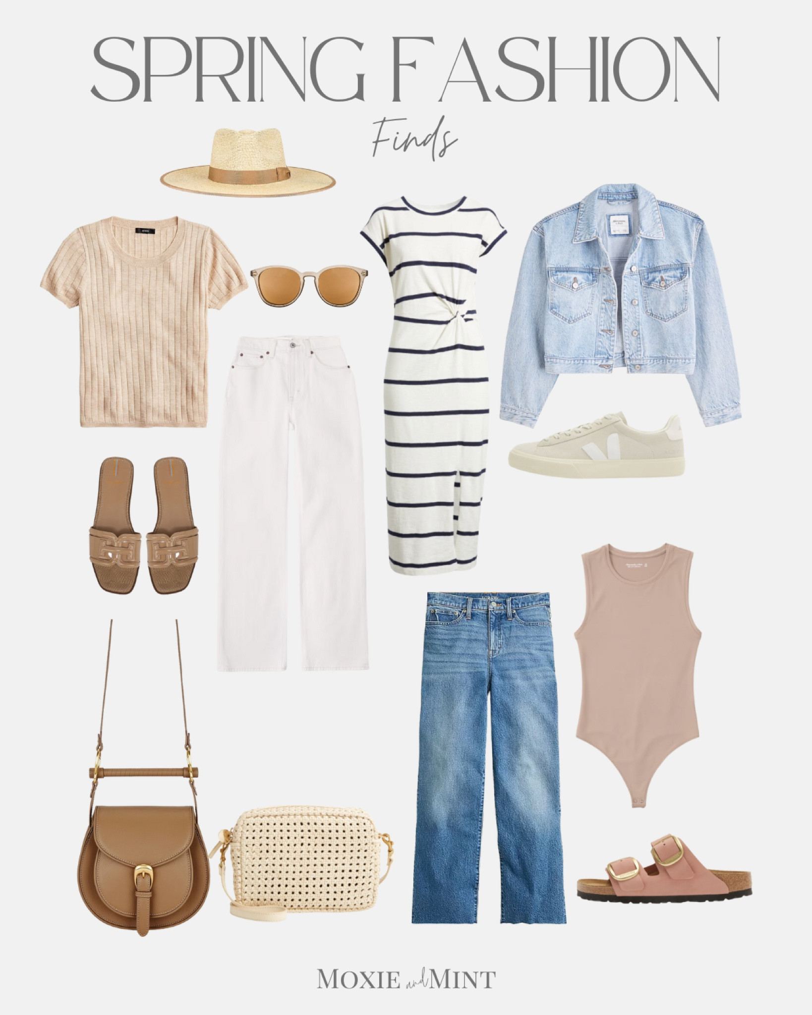 Spring outfits / Spring Jeans / Spring Dresses / neutral sandals / Jcrew fashion / Jcrew dresses / Jcrew spring collection / neutral sneakers / Abercrombie / spring handbags

#LTKstyletip #LTKshoecrush #LTKSeasonal
