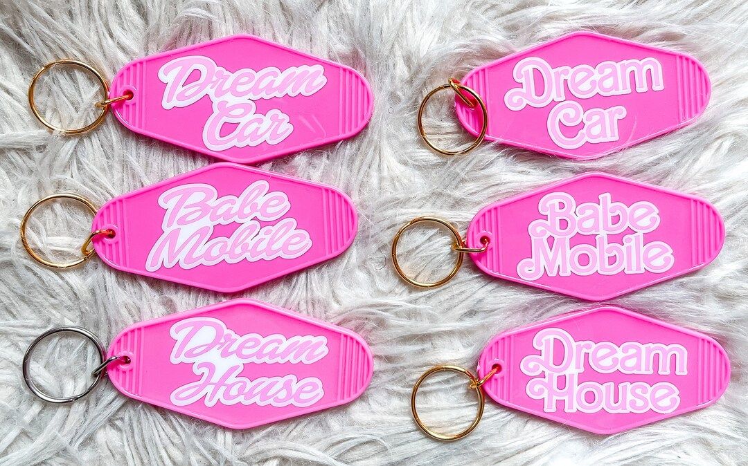 Barbie Inspired Motel Keychains | Hot Girl Gifts | Retro Motel Keychain | Car Accessories | Trend... | Etsy (US)