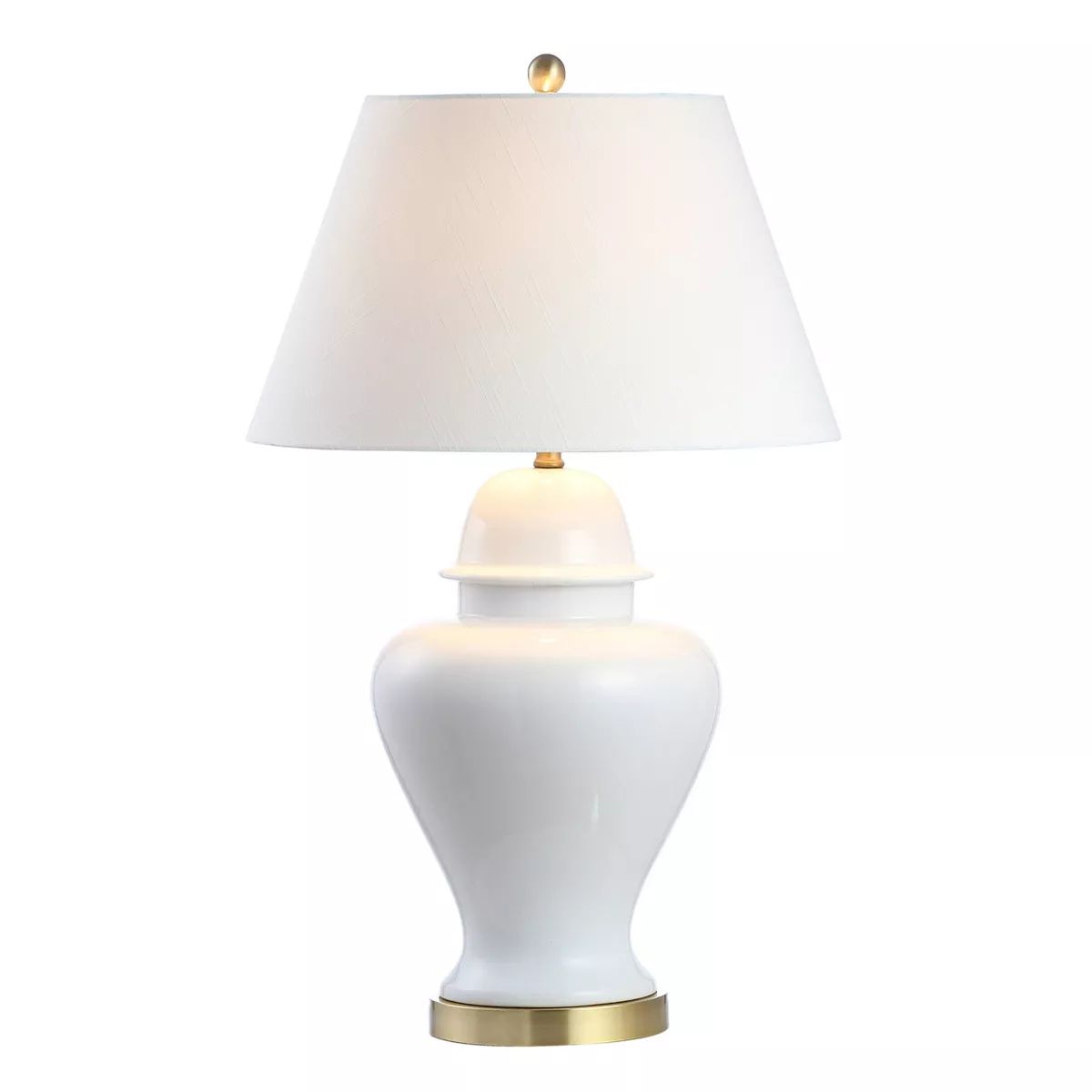 33" Ceramic/Iron Modern Classic Table Lamp (Includes LED Light Bulb) - JONATHAN Y | Target