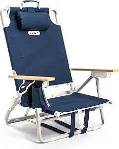 SUN'Y Escapes Backpack Beach Chair - Made w/Ocean Bound Plastics, Customizable w/MOLLE Accessorie... | Amazon (US)