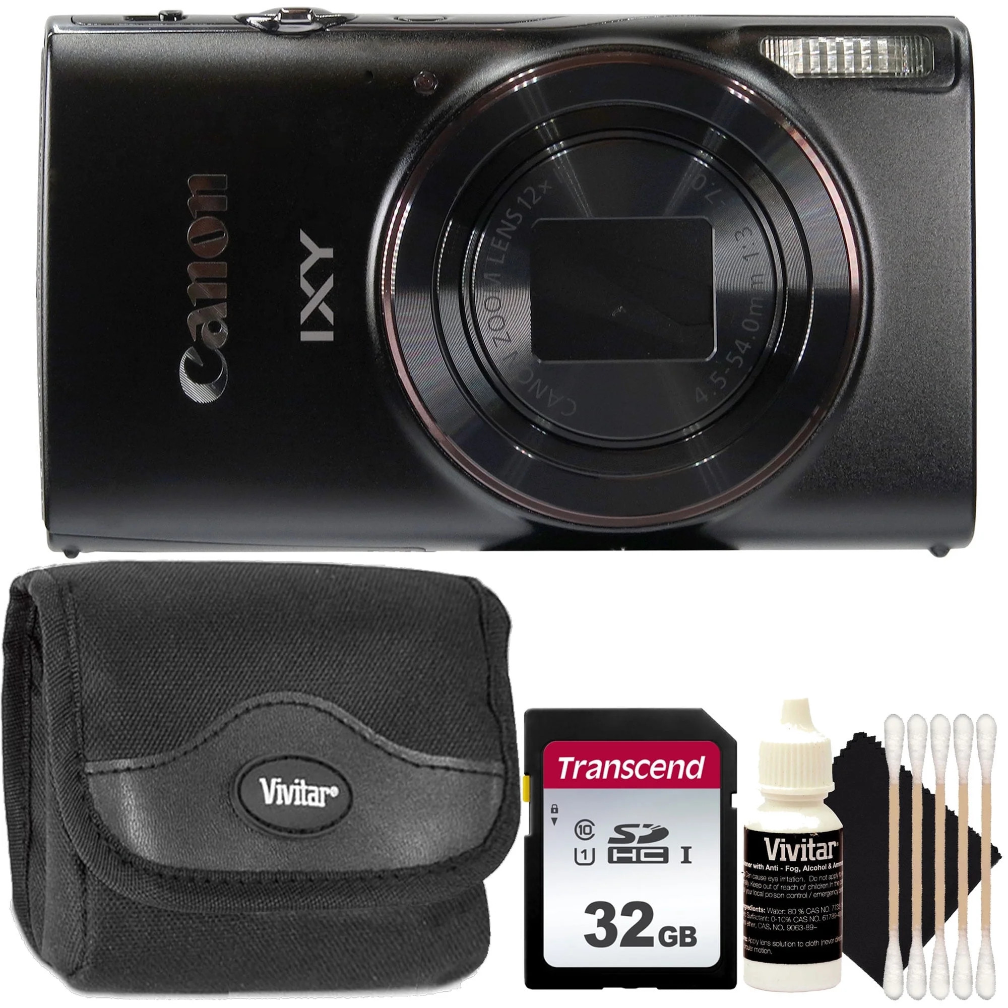 Canon Powershot IXY 650 / ELPH 360 Digital Camera (Black) and 32GB SDXC/SDHC Memory Card Starter ... | Walmart (US)